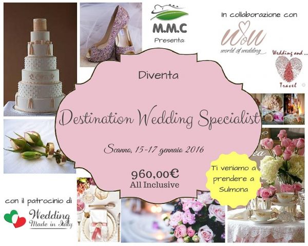come diventare destination wedding specialist