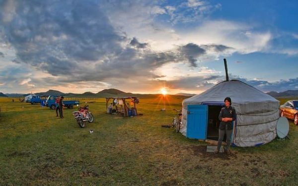 dormire in una yurta in mongolia