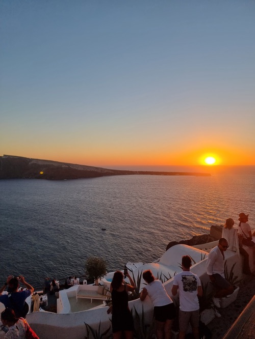 tramonto a Oia Santorini