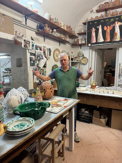 bottega ceramica Salento Tricase